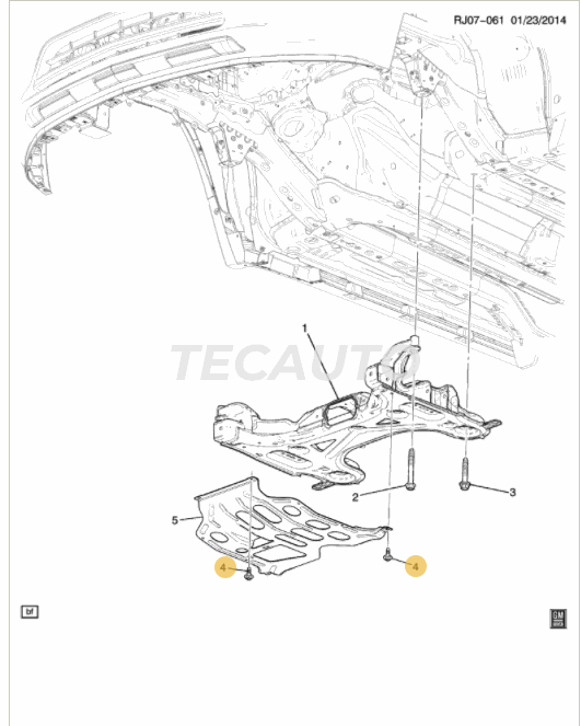 Parafuso da estrutura da suspensão dianteira - image 2