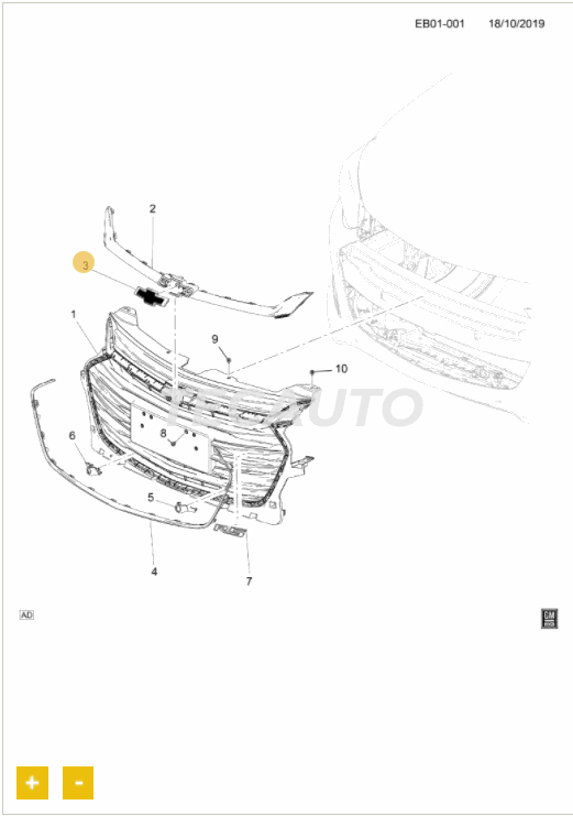 Emblema da grade dianteira - image 1