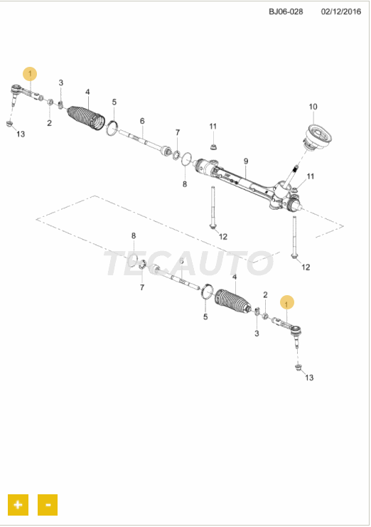 Haste exterior de ligação da direção - image 1