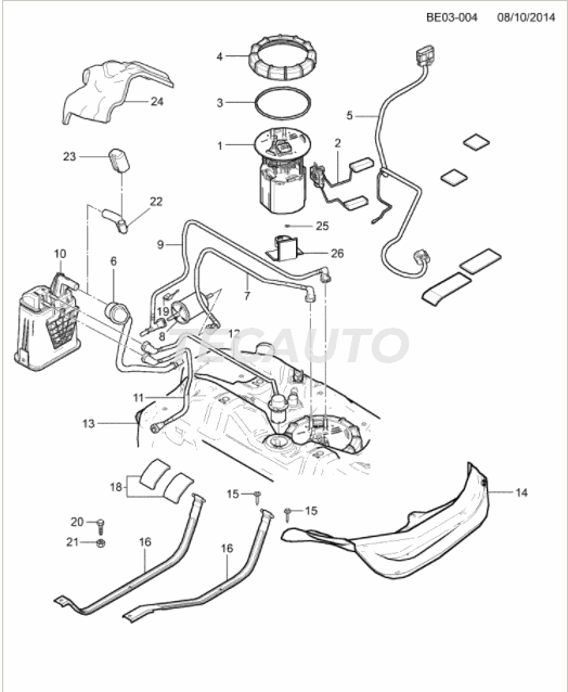 Vedador do adaptador da bomba de combustível - image 0