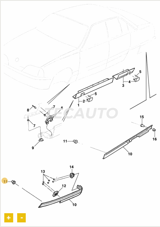 Porca da moldura lateral - image 0